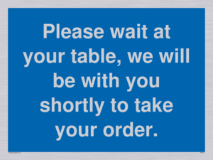 MP6142: Please wait at your table