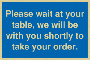 MP6142: Please wait at your table