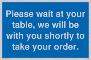 MP6142: Please wait at your table