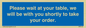 MP6142: Please wait at your table