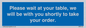 MP6142: Please wait at your table