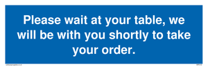 MP6142: Please wait at your table