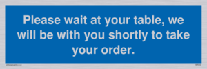 MP6142: Please wait at your table