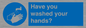 MP6146: Have you washed your hands?