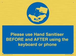 MP6147: Please use Hand Sanitiser BEFORE and AFTER using the keyboard or phone