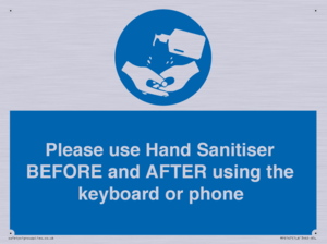 MP6147: Please use Hand Sanitiser BEFORE and AFTER using the keyboard or phone