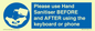 MP6147: Please use Hand Sanitiser BEFORE and AFTER using the keyboard or phone