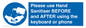 MP6147: Please use Hand Sanitiser BEFORE and AFTER using the keyboard or phone