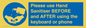 MP6147: Please use Hand Sanitiser BEFORE and AFTER using the keyboard or phone