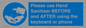 MP6147: Please use Hand Sanitiser BEFORE and AFTER using the keyboard or phone