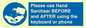 MP6147: Please use Hand Sanitiser BEFORE and AFTER using the keyboard or phone