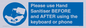 MP6147: Please use Hand Sanitiser BEFORE and AFTER using the keyboard or phone