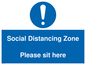 MP6148: Social Distancing Zone Please sit here