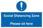 MP6148: Social Distancing Zone Please sit here