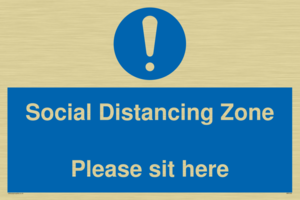 MP6148: Social Distancing Zone Please sit here