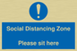 MP6148: Social Distancing Zone Please sit here