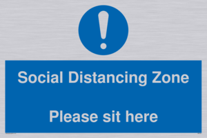 MP6148: Social Distancing Zone Please sit here
