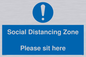 MP6148: Social Distancing Zone Please sit here