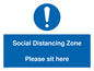MP6148: Social Distancing Zone Please sit here