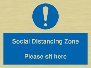 MP6148: Social Distancing Zone Please sit here