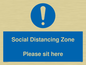 MP6148: Social Distancing Zone Please sit here