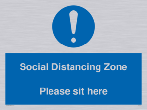 MP6148: Social Distancing Zone Please sit here