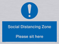 MP6148: Social Distancing Zone Please sit here