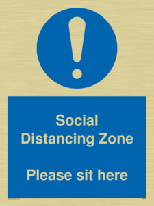 MP6148: Social Distancing Zone Please sit here