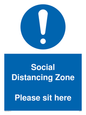 MP6148: Social Distancing Zone Please sit here