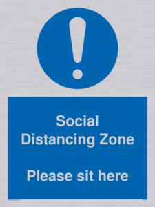 MP6148: Social Distancing Zone Please sit here