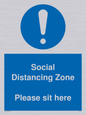 MP6148: Social Distancing Zone Please sit here
