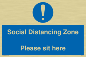 MP6148: Social Distancing Zone Please sit here
