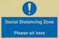 MP6148: Social Distancing Zone Please sit here