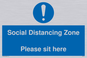 MP6148: Social Distancing Zone Please sit here