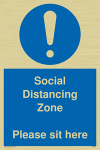 MP6148: Social Distancing Zone Please sit here