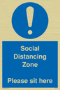 MP6148: Social Distancing Zone Please sit here