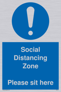 MP6148: Social Distancing Zone Please sit here