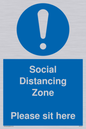 MP6148: Social Distancing Zone Please sit here