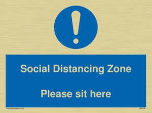 MP6148: Social Distancing Zone Please sit here