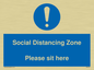 MP6148: Social Distancing Zone Please sit here