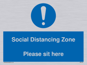 MP6148: Social Distancing Zone Please sit here