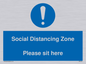 MP6148: Social Distancing Zone Please sit here