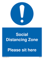 MP6148: Social Distancing Zone Please sit here