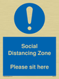 MP6148: Social Distancing Zone Please sit here