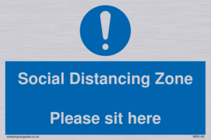 MP6148: Social Distancing Zone Please sit here