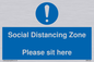 MP6148: Social Distancing Zone Please sit here