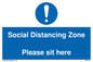 MP6148: Social Distancing Zone Please sit here
