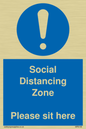 MP6148: Social Distancing Zone Please sit here
