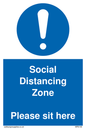 MP6148: Social Distancing Zone Please sit here