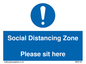 MP6148: Social Distancing Zone Please sit here